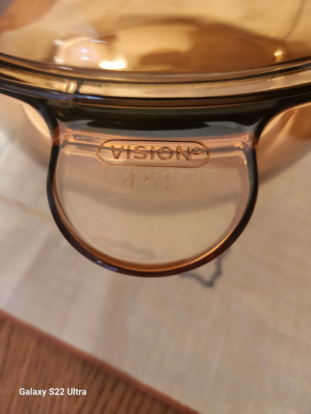 Vision Dutch Oven Amber Glass Casserole Dish with Lid - Elegant Amber Cookware